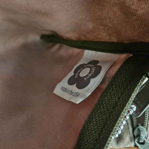 Nordic House Designs Fabric Floral Cosmetic/Travel Pouches Red Orange 2-Pc Set - Picture 9 of 16